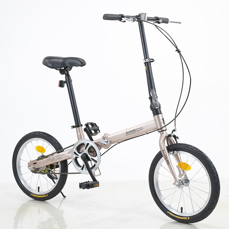 Cycling Commute Gear - Rower składany Sanhema 16 cali, jednobiegowy,