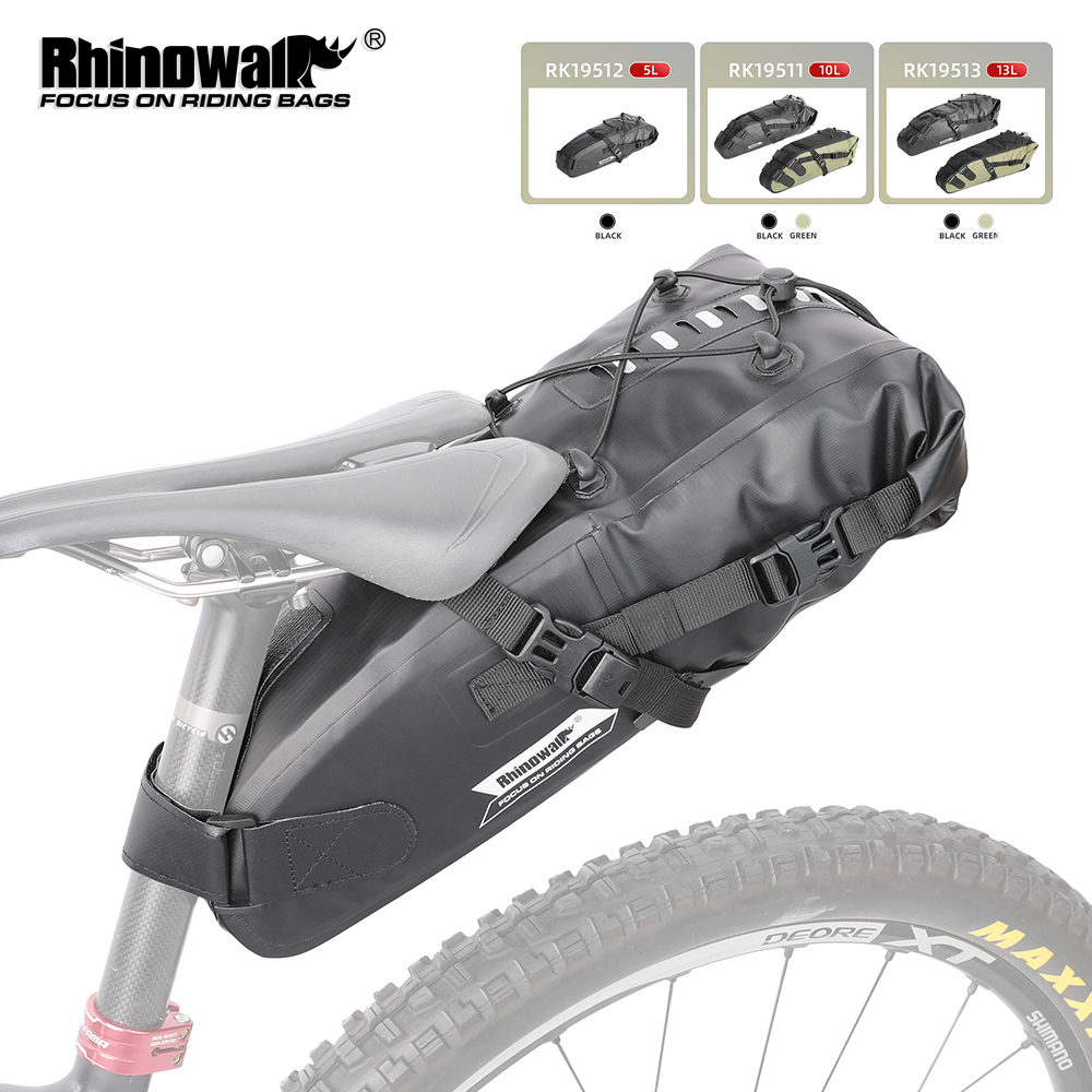Cycling Commute Bag - Torba rowerowa pod siodełko Rhinowalk 5L-13L