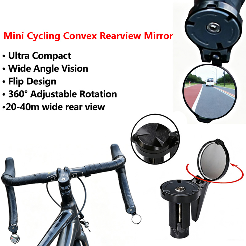 Mirror Handlebar Convex - Ultra Kompaktowe Lusterko Wypukłe Rowerowe -