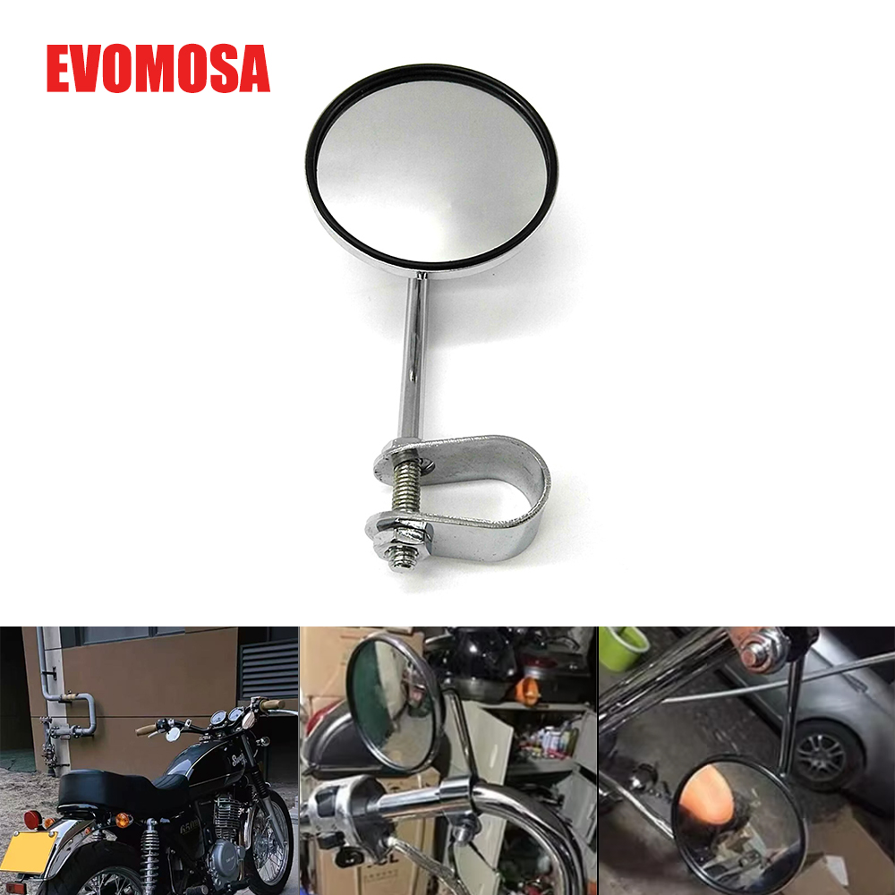 Mirror Handlebar Convex - Lusterka wsteczne na kierownicę motocykla, okrągłe,
