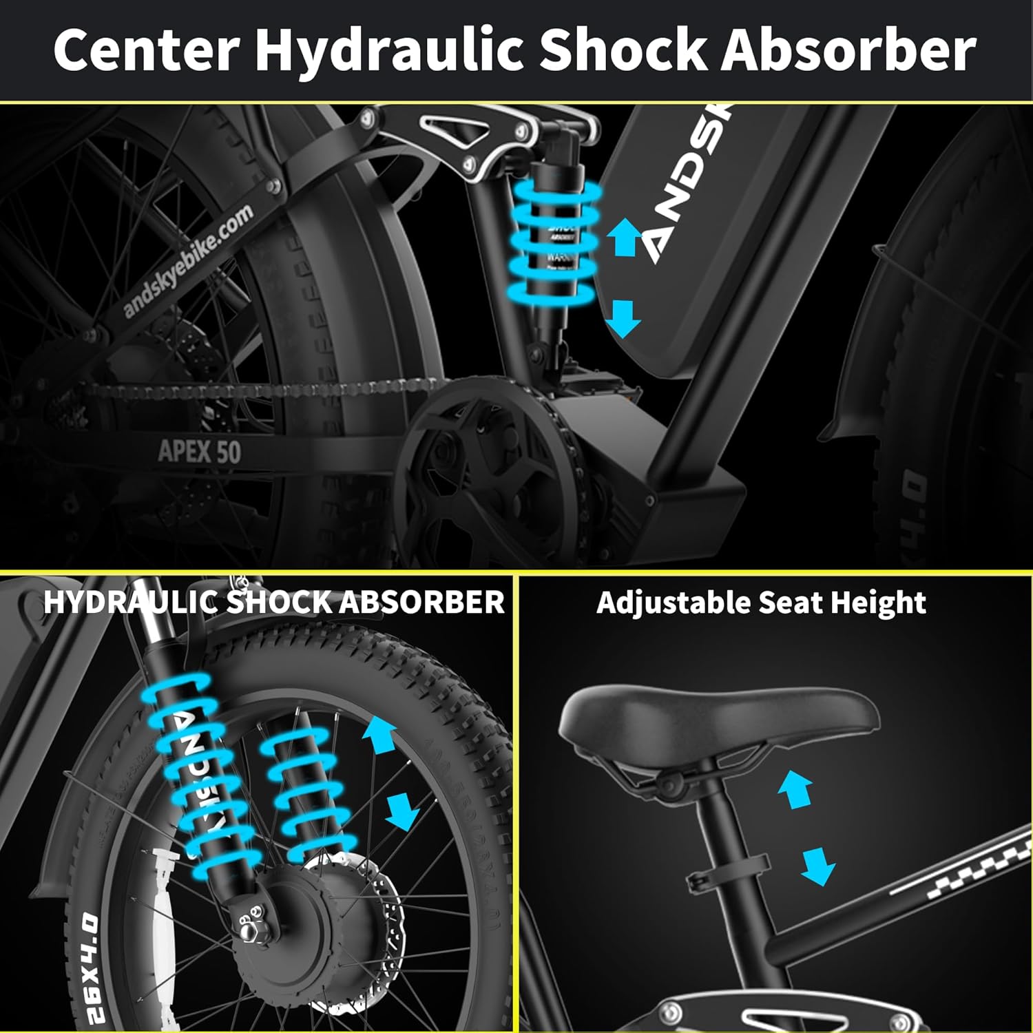 ANDSKY Apex50 AWD Rower Elektr – Commuting On Road Bike recenzja i cena