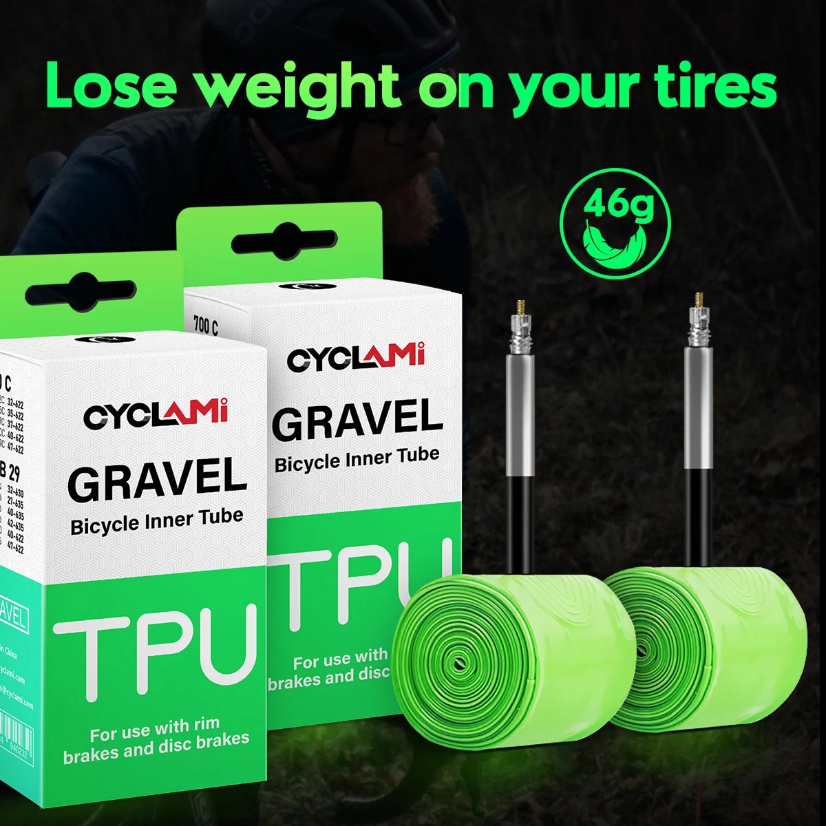 CYCLAMI Ultralekka dętka szoso – Inner Tube 700C recenzja i cena