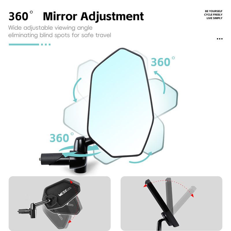 Lusterko wsteczne WEST BIKING  – Mirror Handlebar Convex recenzja i cena