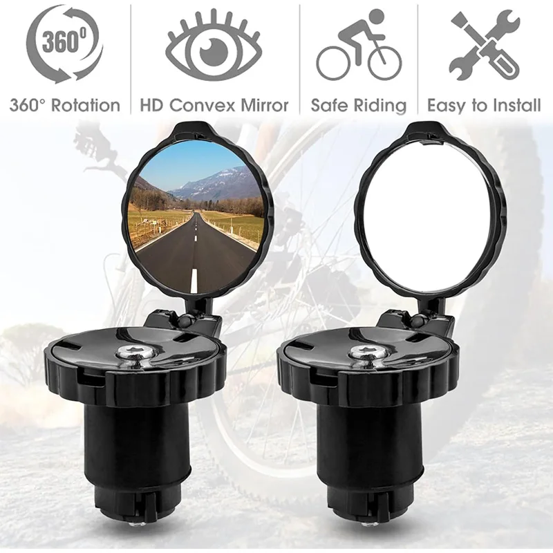 Lusterko rowerowe na kierownic – Mirror Handlebar Convex recenzja i cena