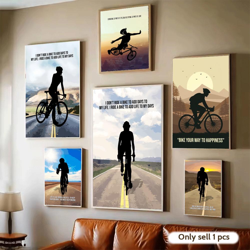 Plakat z motywacyjnym cytatem  – Cycling Quote recenzja i cena