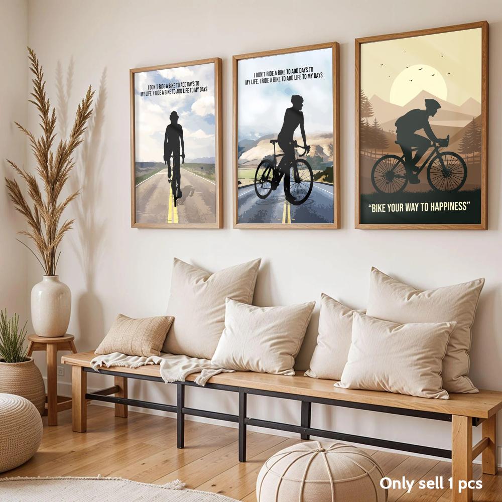 Plakat z motywacyjnym cytatem  – Cycling Quote recenzja i cena