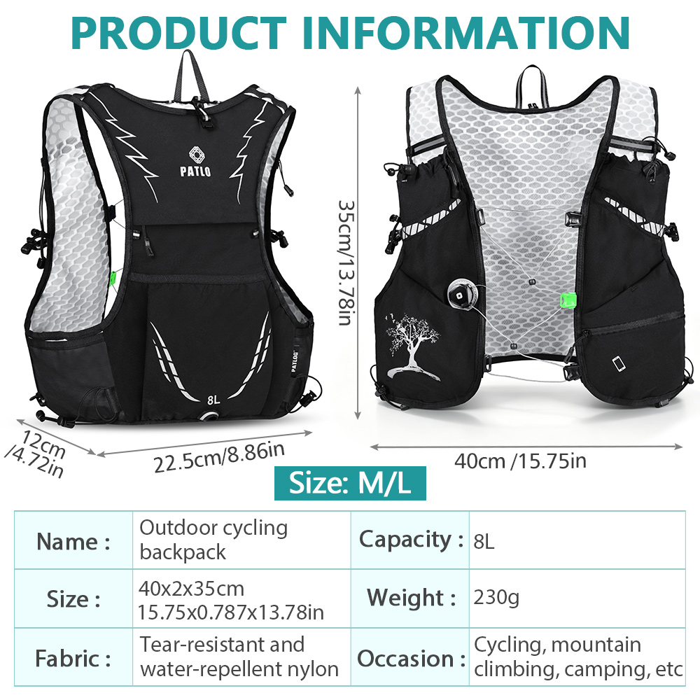 Plecak do biegania NEWBOLER 8L – Cycling Commuter Backpack recenzja i cena